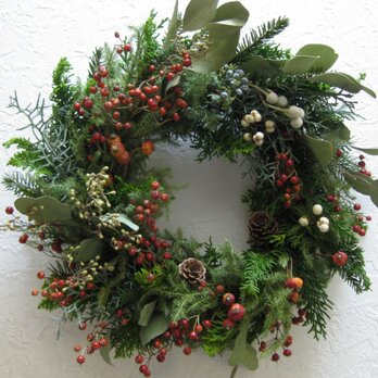 御予約品happy christmas-wreathの画像