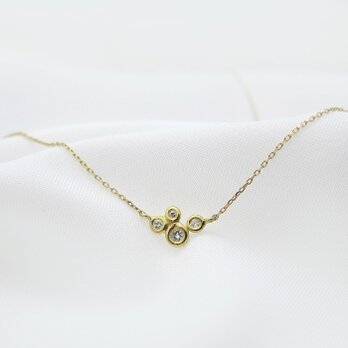 ダイヤモンドサーカス　4ｐランダムネックレス　Ｋ18ＹＧ