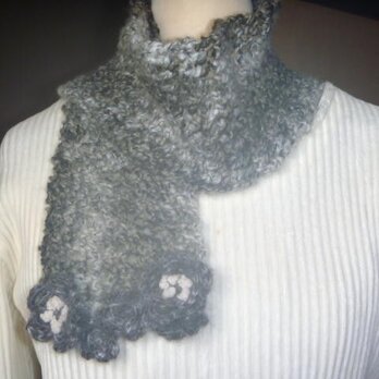 ベルギー製毛糸★シャム猫カラーのマフラー♪の画像