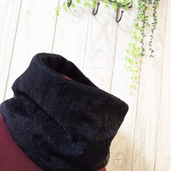 ☆ オトナなネックウオーマー　ブラック  ☆