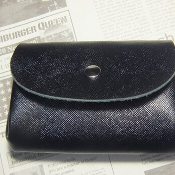 再販　アコーディオン♪ お財布（レノマ型押しブラック ）