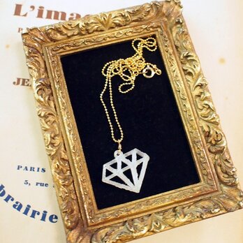 diamond motif necklaceの画像