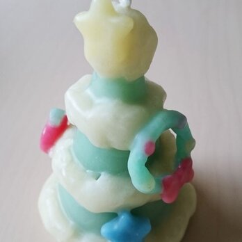 Christmas tree candle （apple）の画像