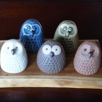 ふくろう　吉祥来福