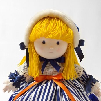 布人形　女の子＜青いドレス＞AkoDoll#15-030の画像