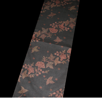 ジャワ更紗　シルクオーガンジー　六通京袋帯の画像