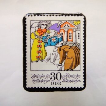 旧東ドイツ  童話切手ブローチ613の画像