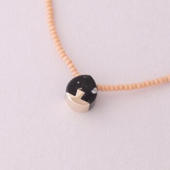 ネックレス Drop mini   Black nouget S03