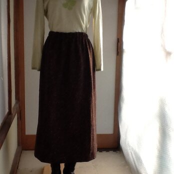 ウールのギャザースカートの画像