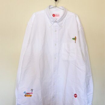 SURF & surf 刺繍 ボタンダウン OX長袖シャツの画像