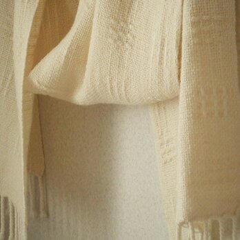 手織りマフラー・・ホワイトクリスマスⅱの画像