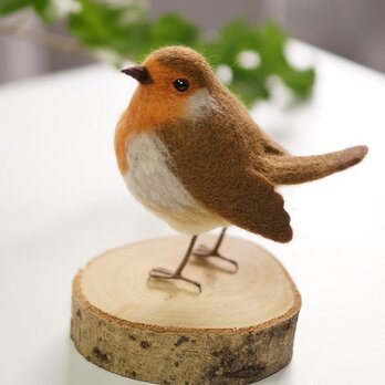 【羊毛フェルト】雀　怒る★鳥★野鳥 羊毛フェルトでスズメを作ってみました。/ Make a sparrow with