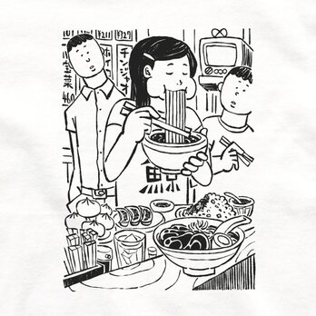 もりもり食べる子 【 Tシャツ 半袖 】の画像