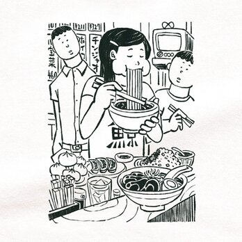 もりもり食べる子 【 Tシャツ 半袖 】の画像