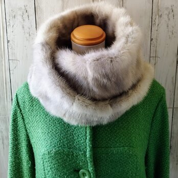 ¶ new antique fur ¶ サファイアミンクファーゆったりnejiriスヌード「マレール」