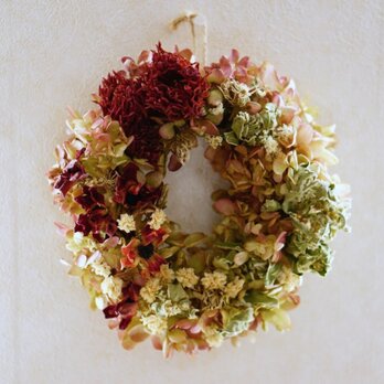 ダリア　アネモネ　ミナヅキ　wreath 　の画像