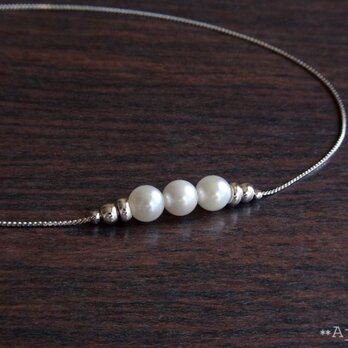 本真珠（アコヤパール）のネックレス《N-69》の画像