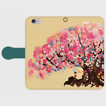 受注制作＊手帳型スマホケース／さくら　otanitaro.com