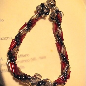 Candy color bracelet （レッド系）の画像