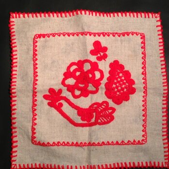 リネン刺繍布1の画像