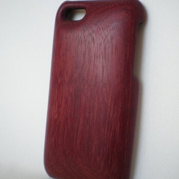 【受注制作】木製iPhoneケース（パープルハート）の画像
