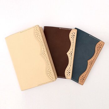 ノートカバー (A6 / Medallion) レザー / 本革 ▶お名入れ可