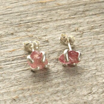 Pink Tourmarine Stud Pierce　Sterling Silverの画像