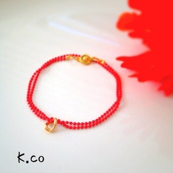 【bracelet】 redの画像