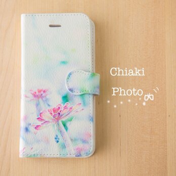 【全機種対応カメラ穴付き】flower*iphone/Androidスマホケース【手帳型】の画像