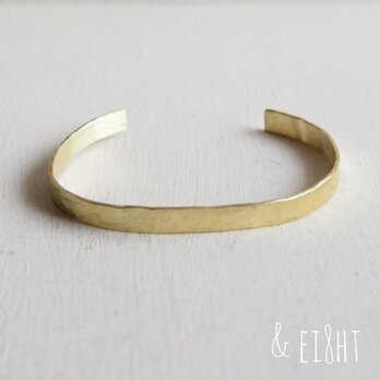 【再販】- BR - Hammered Bangle - 5mm幅 -の画像