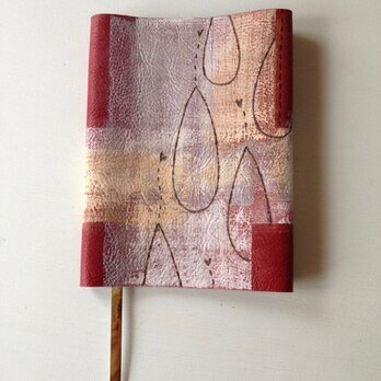 手縫いペイントブックカバー