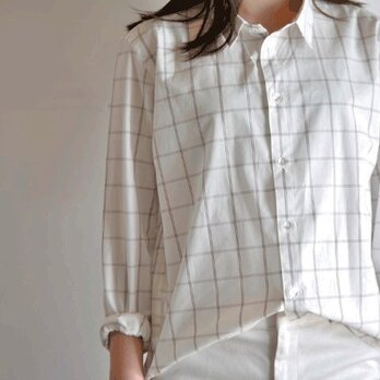 タッタソールチェックコットンシャツ