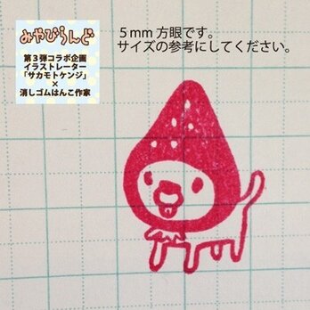 【消しゴムはんこ】赤ずきん★わんこの画像