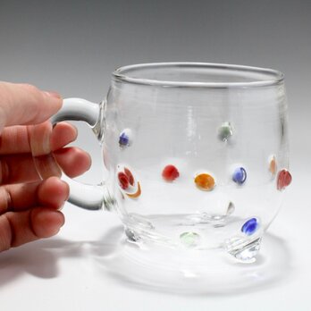 『ガラスカップ（取っ手部分ストレート）』耐熱ガラスの画像