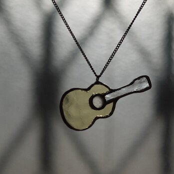 ギター (黄)　ネックレスの画像