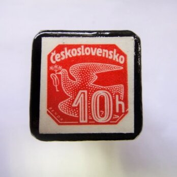 チェコスロバキア1937年切手ブローチ799の画像