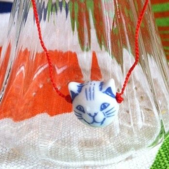 Bracelet：Chinese cat（blue）の画像