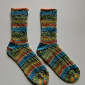 手編み靴下【OPAL  熱帯雨林11  8973】の画像