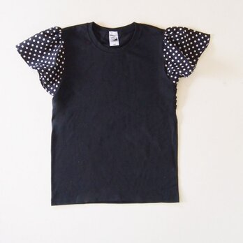 black:dotsバタフライスリーブ　Tシャツの画像