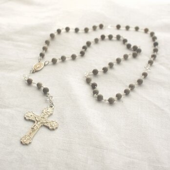 Germanium Rosary　w/ Herkimer Diamondの画像