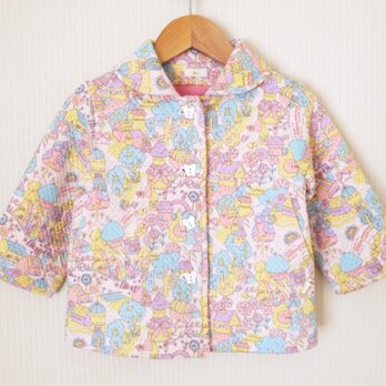 カラフルキルトのニットコート (80cm)