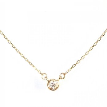 K10 Bezel Diamond Necklaceの画像
