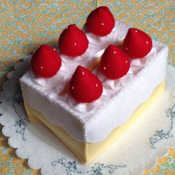 ティッシュケース　ショートケーキの画像