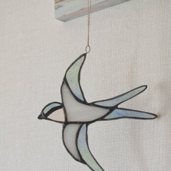 ステンドグラス ツバメ オーナメント
