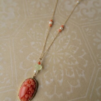 K18　Coral・Pearl　Ｎｅｃｋｌａｃｅの画像