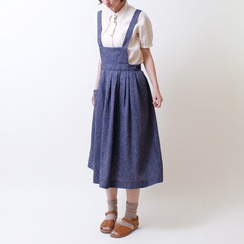 サロペット・スカート／ネイビー