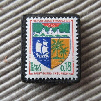 フランス　紋章切手ブローチ871　の画像
