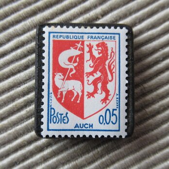 フランス　紋章切手ブローチ893の画像