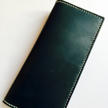 小銭入れの無い革の長財布 N label(刻印無料)