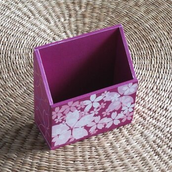 桜の携帯ホルダー（紫）の画像